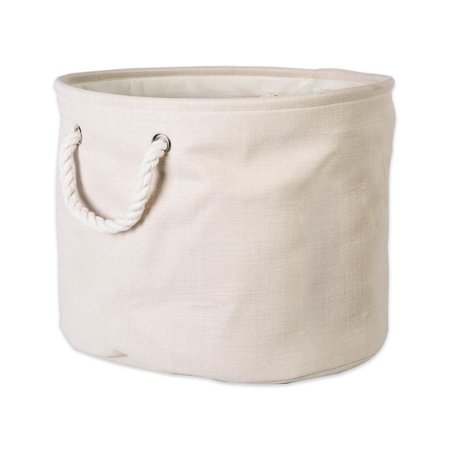 DESIGN IMPORTS Storage Bin, Polyester, Cream CAMZ37069